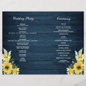 Broschüre "Rustic Sunflower Greenerity Wedding Pro (Hinten)