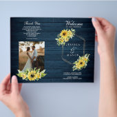 Broschüre "Rustic Sunflower Greenerity Wedding Pro (Hand)