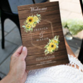 Broschüre "Rustic Sunflower Greenerity Wedding Pro