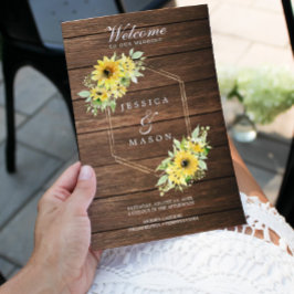 Broschüre "Rustic Sunflower Greenerity Wedding Pro