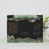 Broschüre "Sage green" und "Gold" (Stehend Vorderseite)