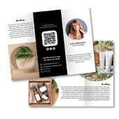 Broschüre "Schwarzes Logo" oder "Foto"