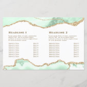 Broschüre "Seafoam green agate" (Rückseite)