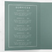 Broschüre "Summer Wildblume Field" Dreifach-gefaltete Programmkarte (Innen Erste Seite)