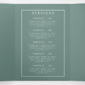 Broschüre "Summer Wildblume Field" Dreifach-gefaltete Programmkarte (Innenseite Mitte)