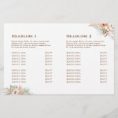 Broschüre "tropisches Beige" und "Minze" (Rückseite)