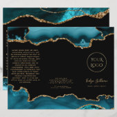 Broschüre über aquamarine und Goldagate (Vorne/Hinten)