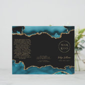 Broschüre über aquamarine und Goldagate (Stehend Vorderseite)