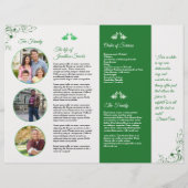 Broschüre über das Beerdigungsprogramm (Hinten)