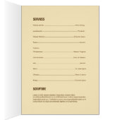 Broschüre über das Beerdigungsprogramm (Innen (Rechts))