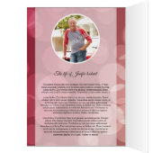 Broschüre über das Beerdigungsprogramm (Innen (Links))