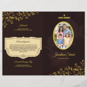 Broschüre über das Beerdigungsprogramm (Vorne)