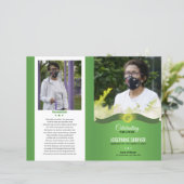 Broschüre über das Beerdigungsprogramm (Stehend Vorderseite)