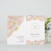 Broschüre über das Design-Menü "Rosa Marmor" (Stehend Vorderseite)