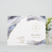 Broschüre über das graublaue Agate-Service (Stehend Vorderseite)