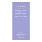 Broschüre über das Menü "Dental Service" Lila Kron (Hinten)