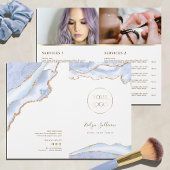 Broschüre über das pastellblaue Agate-Service