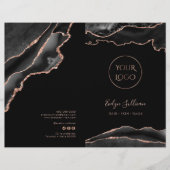 Broschüre über das Service-Menü "Black and Rose Go (Vorderseite)