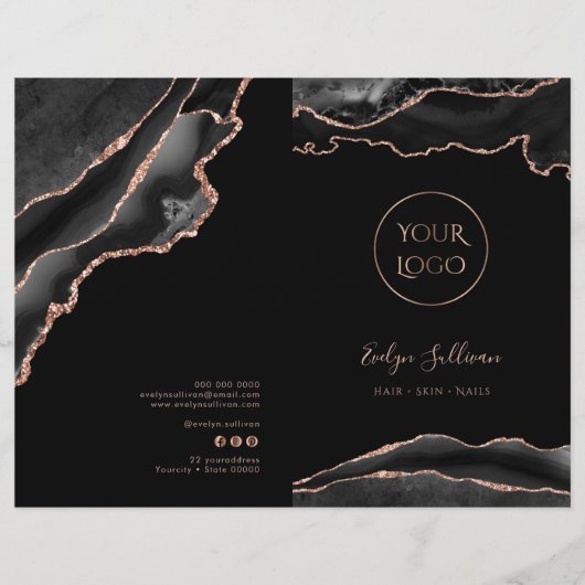 Broschüre über das Service-Menü "Black and Rose Go (Vorderseite)