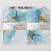 Broschüre über das Service-Menü "Blue Tinte" (Vorne/Hinten)