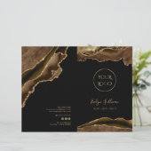 Broschüre über das Service-Menü "Braun und Gold" (Stehend Vorderseite)