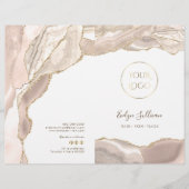 Broschüre über das Service-Menü "Elfenbeingold" (Vorderseite)