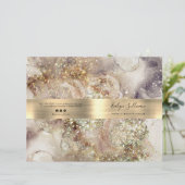 Broschüre über das Service-Menü "Glitzer Aquarell (Stehend Vorderseite)