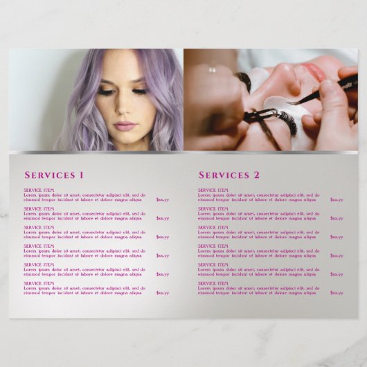 Broschüre über das Service-Menü "Irideszierende Kr (Rückseite)