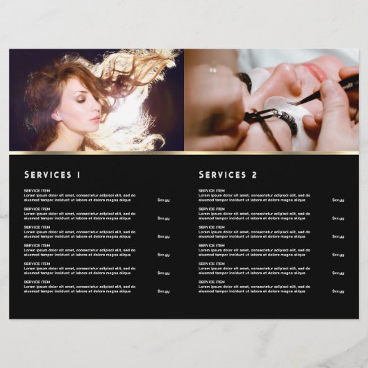 Broschüre über das Service-Menü "Rosa Age" (Rückseite)