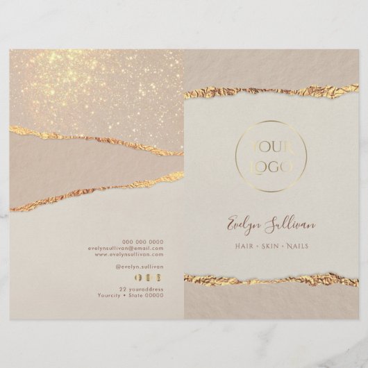 Broschüre über das Shimmer-Ripppapier (Vorderseite)