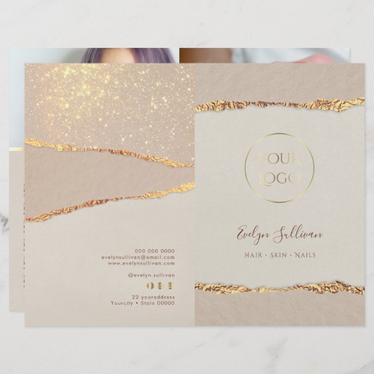 Broschüre über das Shimmer-Ripppapier (Vorne/Hinten)