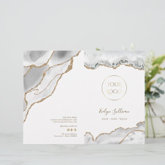 Broschüre über das Weißagat (Stehend Vorderseite)