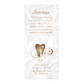 Broschüre über Dentalservice Gold Diamond Werbekarte (Hinten)