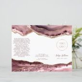 Broschüre über staubige Rose (Stehend Vorderseite)