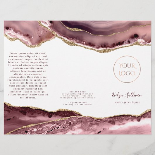 Broschüre über staubige Rose (Vorderseite)