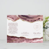 Broschüre über staubige Rose (Stehend Vorderseite)