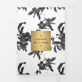 Broschüre "Vintag Black Floral Pattern" (Cover)