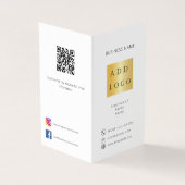 Broschüre "White Black Foto"-Logo QR-Code (Vorderseite)