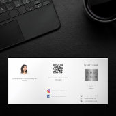 Broschüre "White Black Foto"-Logo QR-Code