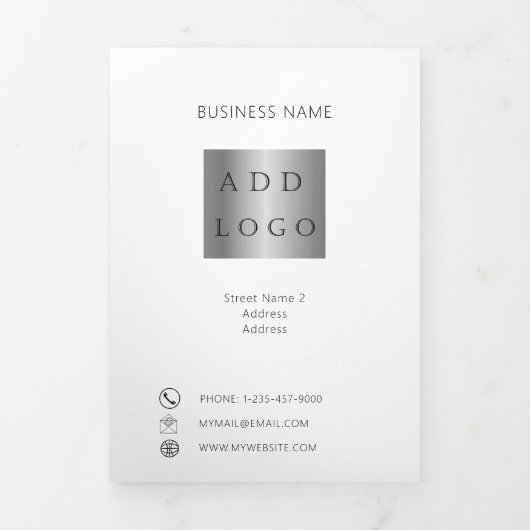 Broschüre "White Black Foto"-Logo QR-Code (Cover)