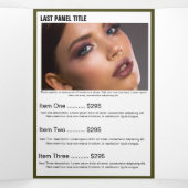 Broschüre "White Gold Green Foto Monogram Salon" (Innenseite Mitte)