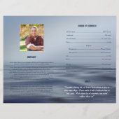 Broschüre zum Beerdigungsprogramm (Rückseite)