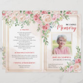 Broschüre zum Beerdigungsprogramm | ROSE (Vorne/Hinten)