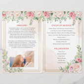 Broschüre zum Beerdigungsprogramm | ROSE (Rückseite)