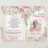 Broschüre zum Beerdigungsprogramm | ROSE (Vorne/Hinten)