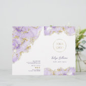 Broschüre zum Design des Lavendels (Stehend Vorderseite)