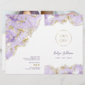 Broschüre zum Design des Lavendels (Vorne/Hinten)