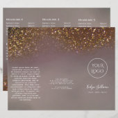 Broschüre zum Design von flüssigen Glitzer (Vorne/Hinten)