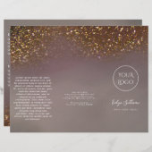 Broschüre zum Design von flüssigen Glitzer (Vorne/Hinten)