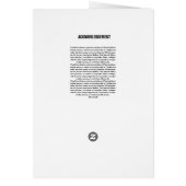 Broschüre zum druckbaren Beerdigungsprogramm (Hinten)